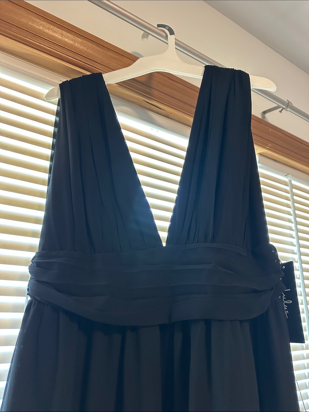 Lulu's Black V-Neck Empire Waist Maxi Dress - Picture 2 of 11